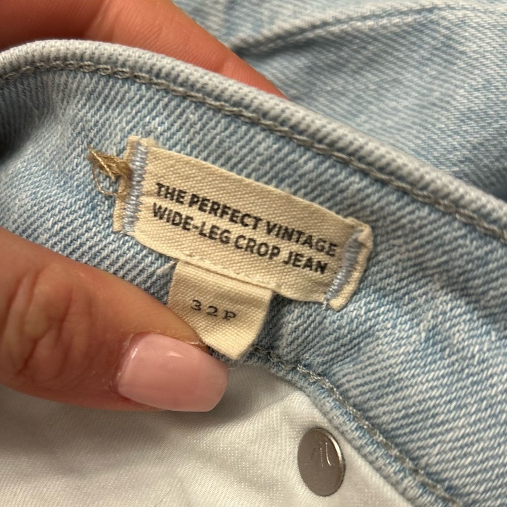 MADEWELL THE PERFECT VINTAGE WIDE-LEG CROP JEAN PETITE - Picture 3 of 9